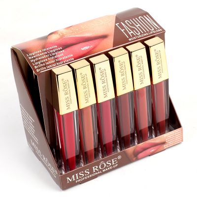 Miss Rose Red Women Lip Gloss Collection Set (24pcs)